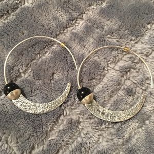 Silpada Black Onyx Hoops